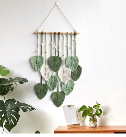 Whispering Leaves Macramé Wall Hanging